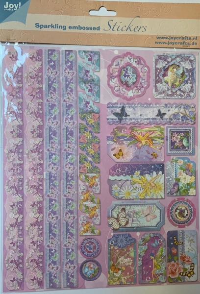 Sparkling Embossed Sticker Elfe